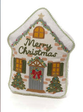 Load image into Gallery viewer, Holly Cottage Christmas House Cushion