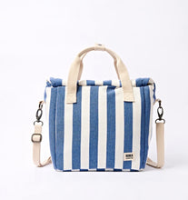 Load image into Gallery viewer, Roka Hampstead Lunch Bag Denim Stripe