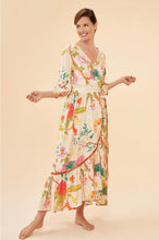Load image into Gallery viewer, Powder Design Tropical Flora and Fauna Dress Coconut