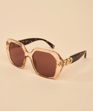 Load image into Gallery viewer, Powder Design Luxe Rylee Sunglasses in Nude/ Tortoiseshell with Box and Gift Bag