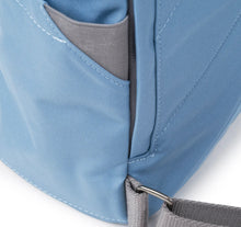 Load image into Gallery viewer, Roka Finchley A Retro Blue Small Backpack Recycled Canvas