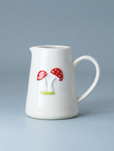 Load image into Gallery viewer, Gisela Graham Stoneware Mini Jug in Toadstools Print