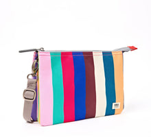 Load image into Gallery viewer, Roka Crossbody Carnaby Wide Multi Stripe Canvas