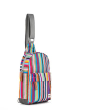 Load image into Gallery viewer, Roka Willesden B Recycled Canvas Large Multi Stripe