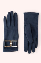 Load image into Gallery viewer, Powder Design Dana Faux Suede Gloves in Navy