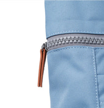 Load image into Gallery viewer, Roka Finchley A Retro Blue Small Backpack Recycled Canvas