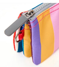 Load image into Gallery viewer, Roka Wallet Multi Wide Stripe Recycled Canvas