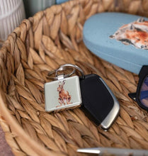 Load image into Gallery viewer, Wrendale Designs “ Golden Hour “ Hare Keyring