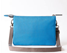 Load image into Gallery viewer, Roka Crossbody Carnaby XL Malibu Blue Recycled Canvas