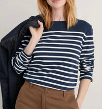 Load image into Gallery viewer, Seasalt Sailor Shirt Falmouth Breton Maritime Chalk