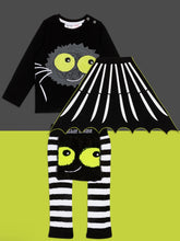 Load image into Gallery viewer, Blade and Rose Fluffy Spider Halloween Outfit - includes top, leggings and cape