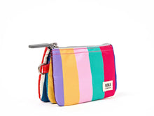 Load image into Gallery viewer, Roka Wallet Multi Wide Stripe Recycled Canvas