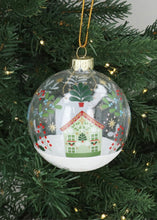 Load image into Gallery viewer, Alpine House Clear Glass Bauble by Gisela Graham