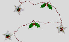 Load image into Gallery viewer, Gisela Graham Holly and Alfie Wooden Christmas Garland