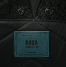 Load image into Gallery viewer, Roka Canfield B All Black Teal Recycled Nylon Small