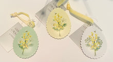 Load image into Gallery viewer, Gisela Graham Set of 3 Mimosa Metal Hanging Eggs Easter/ Spring