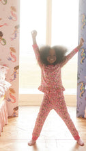 Load image into Gallery viewer, Cath Kidston Pinball Ditsy Long Sleeved Frilled Jersey PJ’s