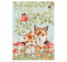 Load image into Gallery viewer, Wrendale Wildlife 2026 Hardback Desk Diary - Filled with Beautiful Illustrations
