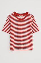 Load image into Gallery viewer, Seasalt Copseland Tee Shirt Organic Cotton in Mini Cornish Chalk Dark Cinnamon
