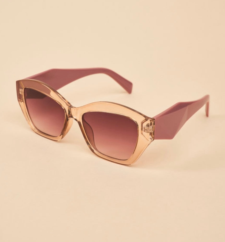 Powder Design Cosette Sunglasses in Rose with Box and Gift Bag