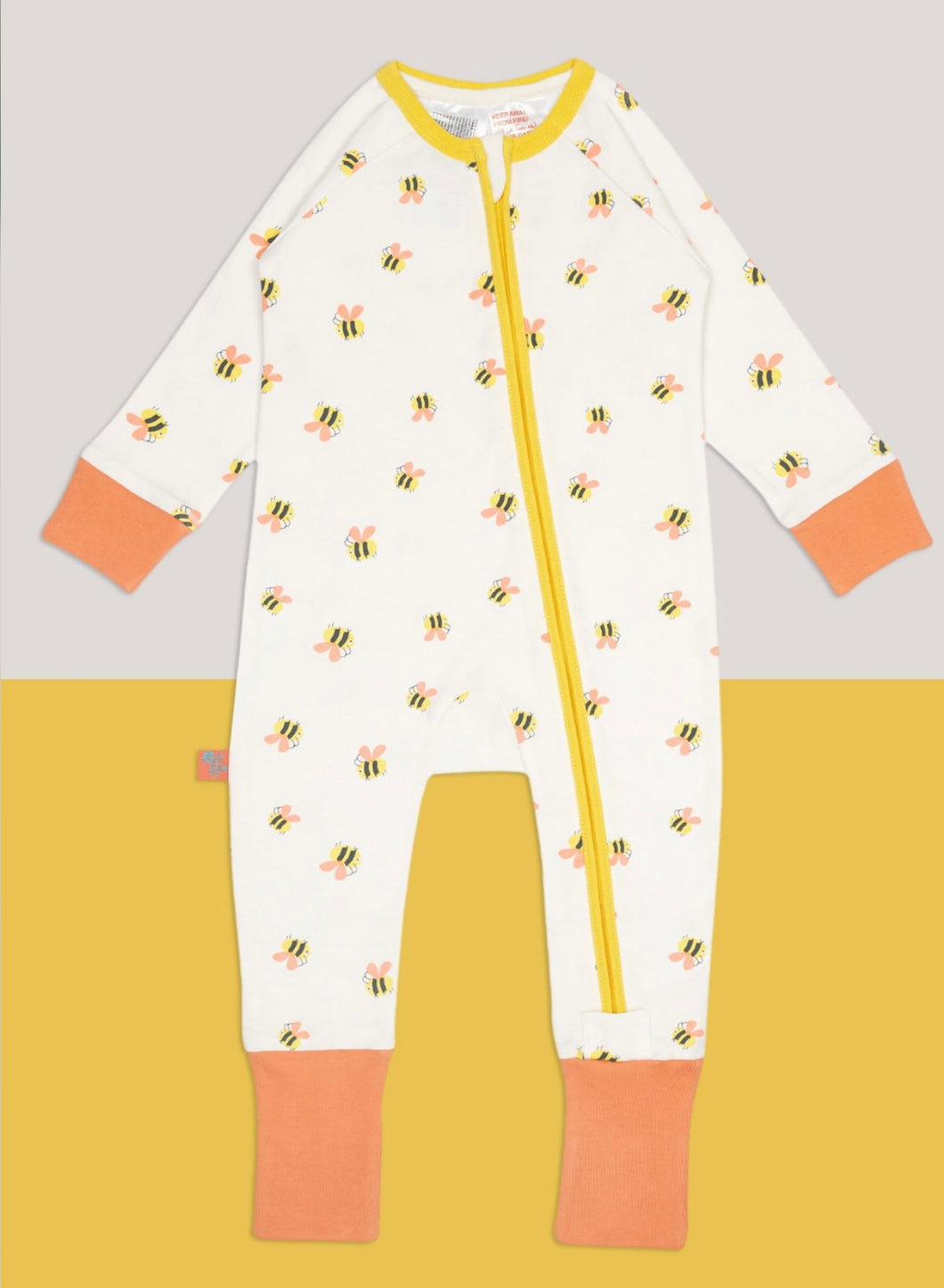 Blade and Rose Honey Bee Zip Up Romper 6-12 Months