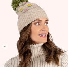 Load image into Gallery viewer, Powder Design Willow Ditsy Flower Design Pompom Hat Cream
