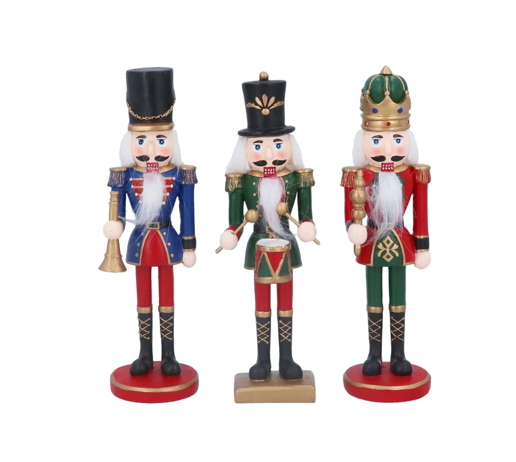 Gisela Graham Standing Nutcracker Resin Decoration 20 cm.