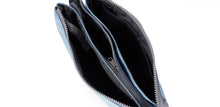 Load image into Gallery viewer, Roka Crossbody Carnaby XL Retro Blue Recycled Canva
