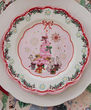 Load image into Gallery viewer, Cath Kidston Fluted Edge Side Plate Christmas Skies
