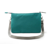 Load image into Gallery viewer, Roka Crossbody Carnaby XL Teal Recycled Canvas
