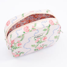 Load image into Gallery viewer, Cath Kidston Flutter Rose Make up Bag and Mirror Set
