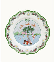 Load image into Gallery viewer, Cath Kidston Fluted Edge Side Plate Christmas Skies
