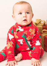 Load image into Gallery viewer, Blade and Rose Snowman Zip Up Romper
