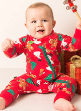 Load image into Gallery viewer, Blade and Rose Snowman Zip Up Romper
