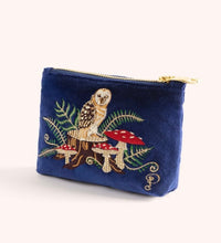 Load image into Gallery viewer, Powder Design Mini Pouch Woodland Owl - navy
