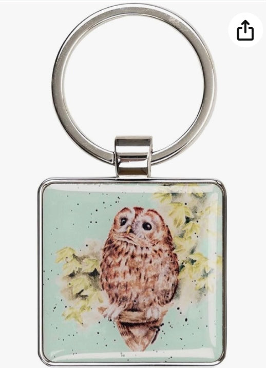 Wrendale Designs “ Treetops “ Owl Keyring
