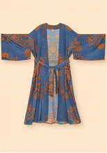 Load image into Gallery viewer, Powder Design Denim Tapestry Kimono Gown
