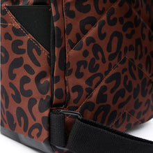 Load image into Gallery viewer, Roka Canfield B Scarlet Leopard Print Recycled Canvas Backpack Medium - NEW AW 2025
