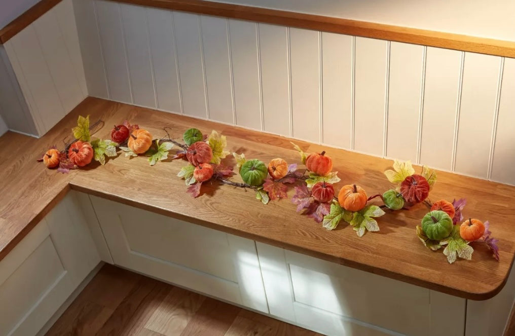 Autumn Halloween Beautiful Mini Pumpkin Garland 180 cm