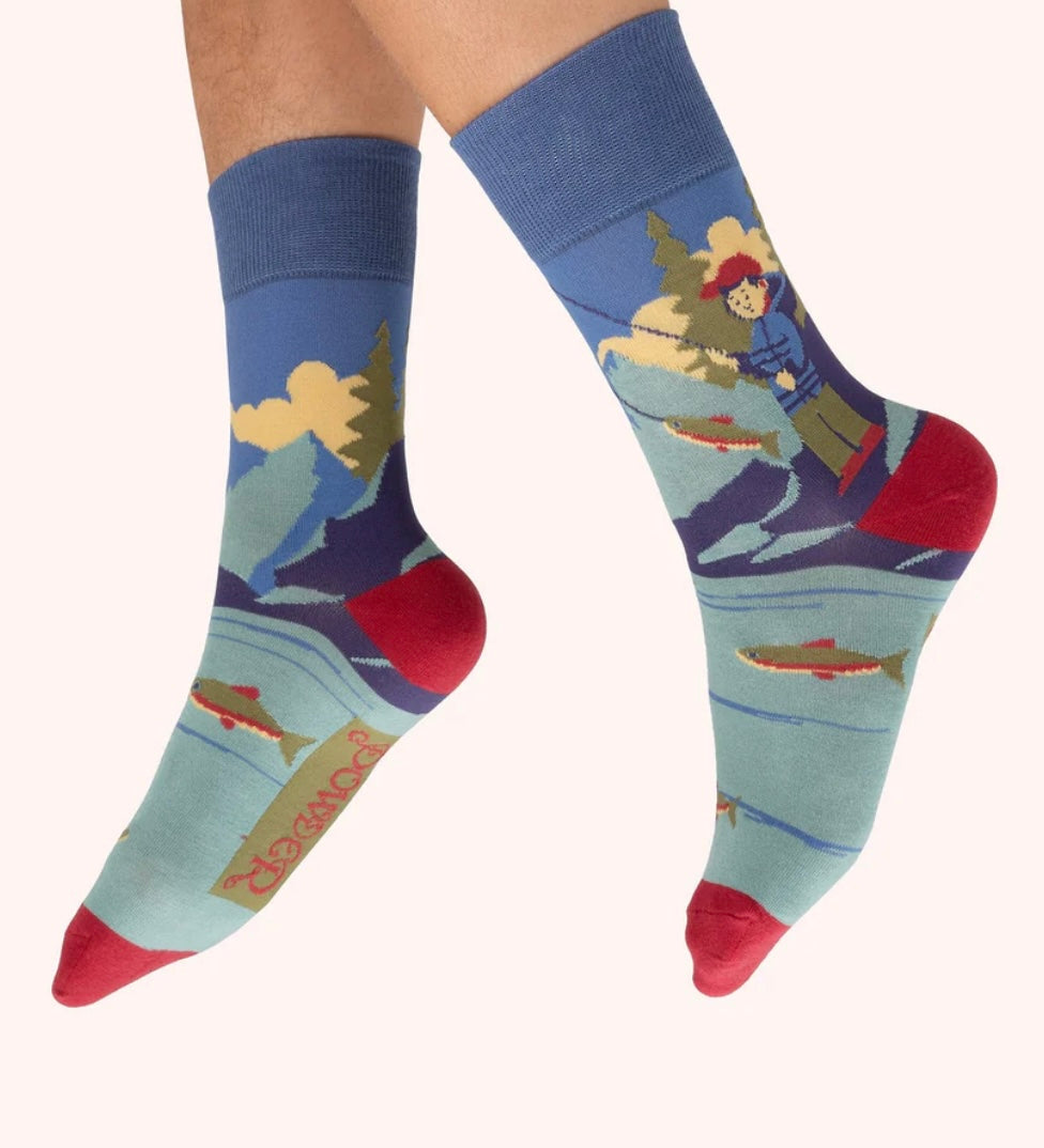 Powder Design Men’s Bamboo Socks Fishermen