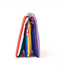 Load image into Gallery viewer, Roka Wallet Multi Wide Stripe Recycled Canvas
