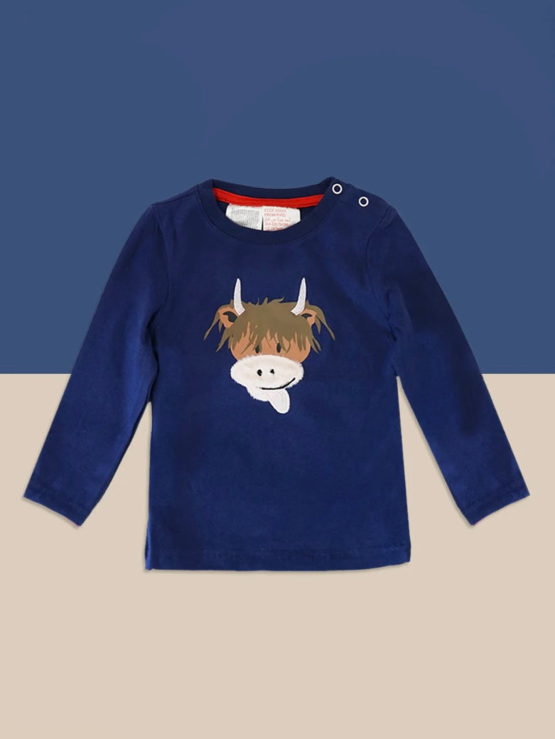 Blade and Rose Hamish Highland Cow Top Age 1-2 Top