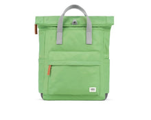 Load image into Gallery viewer, Roka Canfield B Backpack In Recycled Nylon Medium Kiwi
