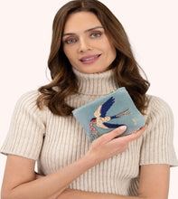 Load image into Gallery viewer, Powder Design Mini Pouch Swooping Swallows - Ice
