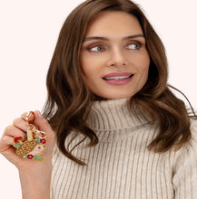 Load image into Gallery viewer, Powder Design Beaded Key Ring - Hedgehog
