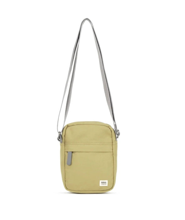 Roka Bond Crossbody Bag Recycled Canvas Khaki