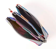 Load image into Gallery viewer, Roka Wallet Multi Wide Stripe Recycled Canvas
