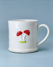 Load image into Gallery viewer, Gisela Graham Cream Stoneware Mini Mug in Toadstools Design
