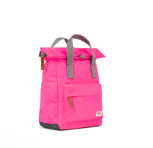 Load image into Gallery viewer, Roka Canfield Sustainable Nylon Small Neon Pink Backpack
