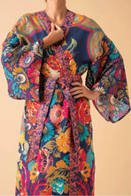 Load image into Gallery viewer, Powder Design Vintage Floral Ink Kimono Gown
